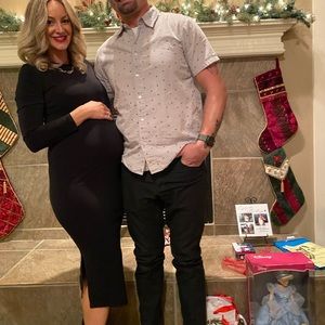 Black maternity dress